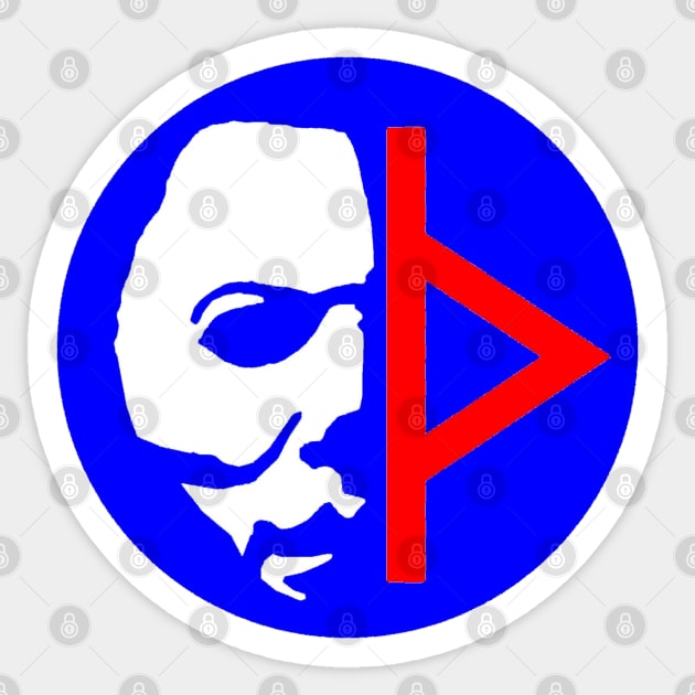 Michael Myers / Thorn Symbol (Red,White & Blue) Sticker by The_Shape